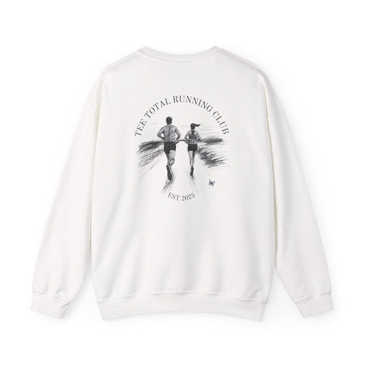 TEETOTAL LOGO RUNNING CLUB ALL COLOURWAYS of Unisex Heavy Blend™ Crewneck Sweatshirt