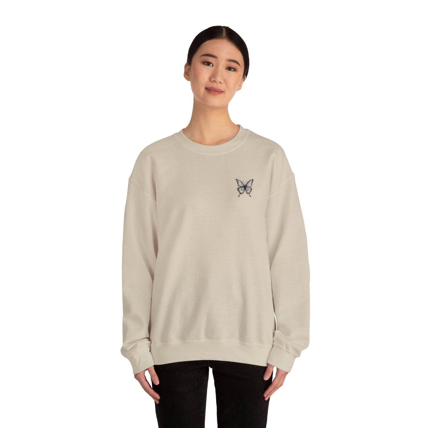 BUTTERFLY LOGO LOGO RUNNING CLUB ALL COLOURWAYS of Unisex Heavy Blend™ Crewneck Sweatshirt