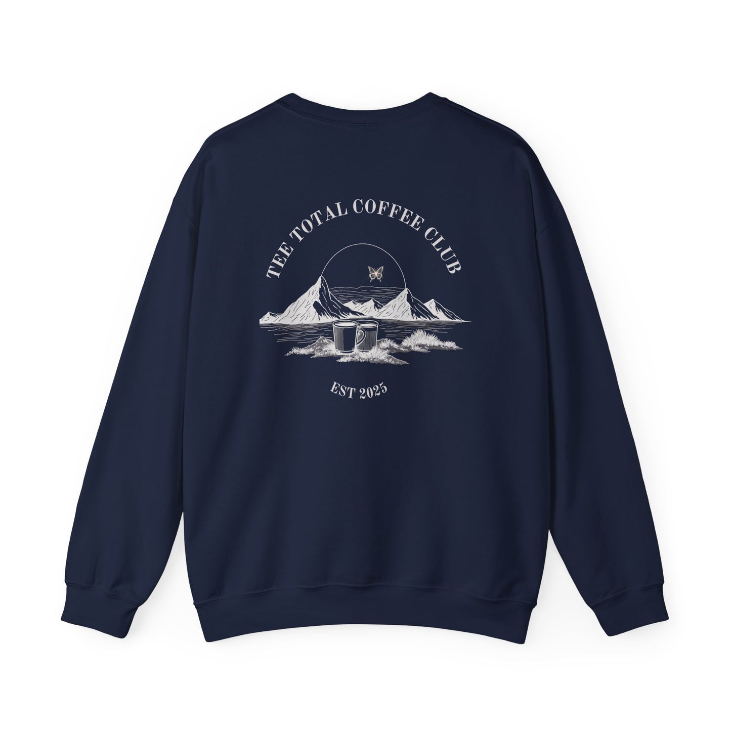 TEETOTAL LOGO COFFEE CLUB of Unisex Heavy Blend™ Crewneck Sweatshirt