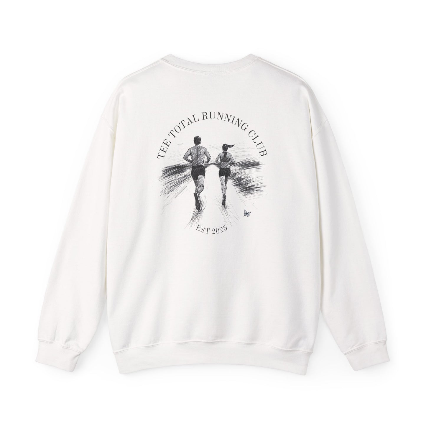 BUTTERFLY LOGO LOGO RUNNING CLUB ALL COLOURWAYS of Unisex Heavy Blend™ Crewneck Sweatshirt