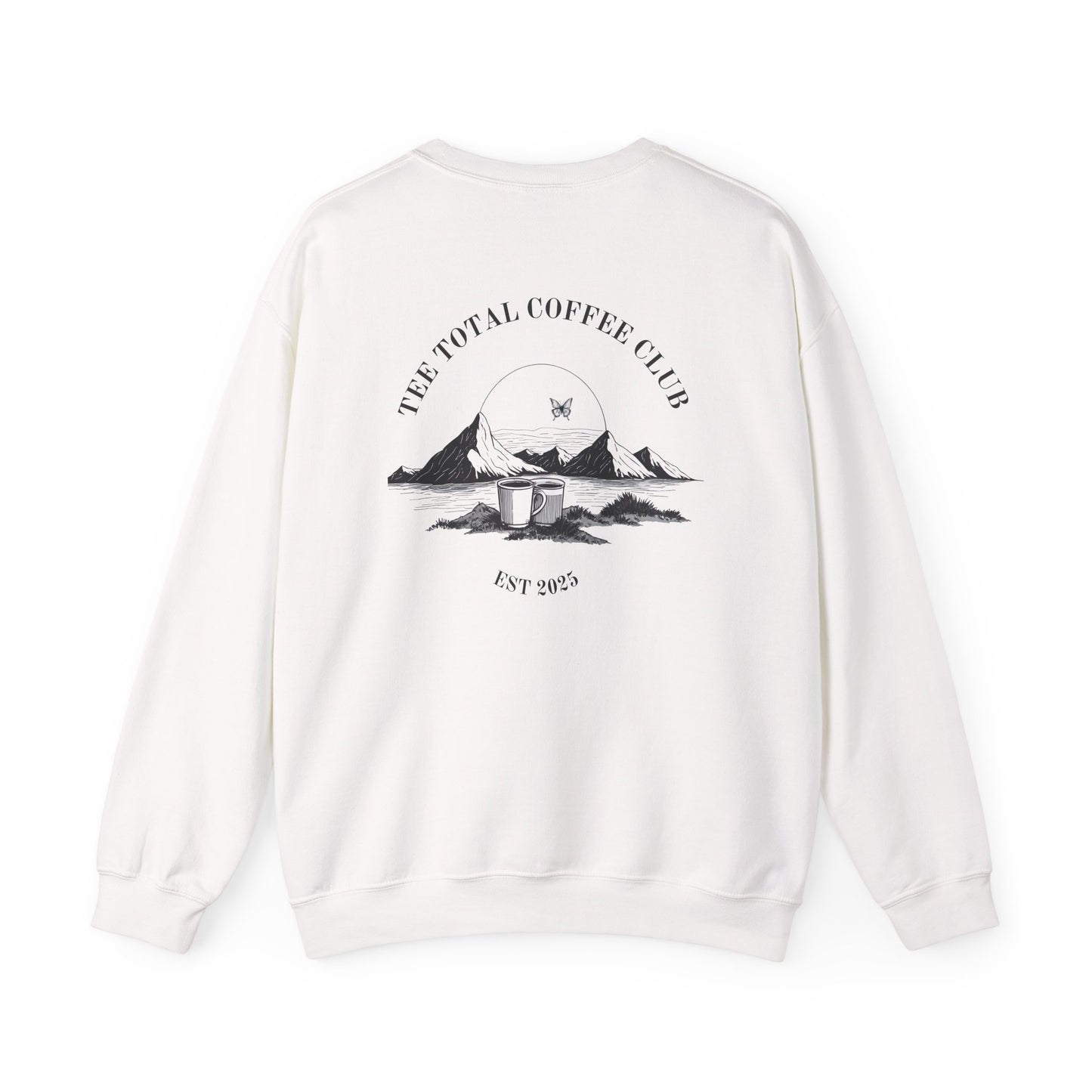 TEETOTAL LOGO COFFEE CLUB of Unisex Heavy Blend™ Crewneck Sweatshirt