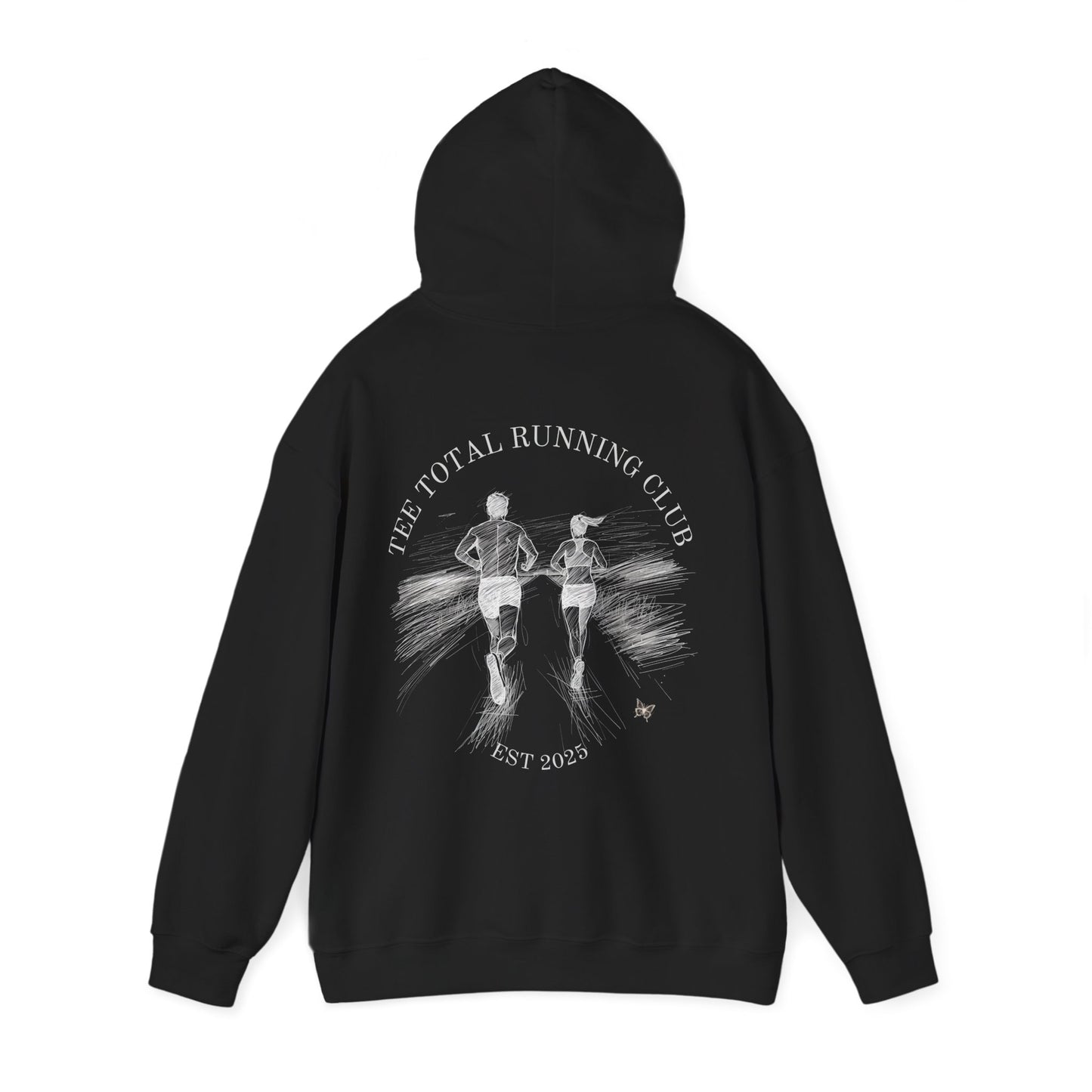BUTTERFLY LOGO RUN CLUB Unisex Heavy Blend™ Hooded Sweatshirt