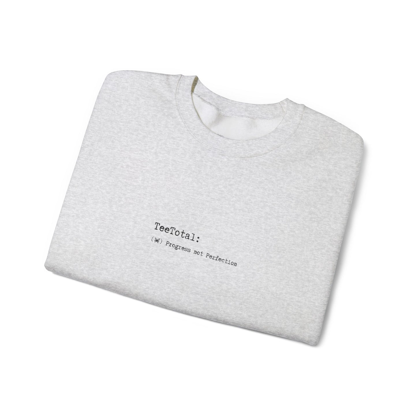 TEE TOTAL LOGO EMBROIDERED - Progress Quote Sweatshirt - Cozy Crewneck