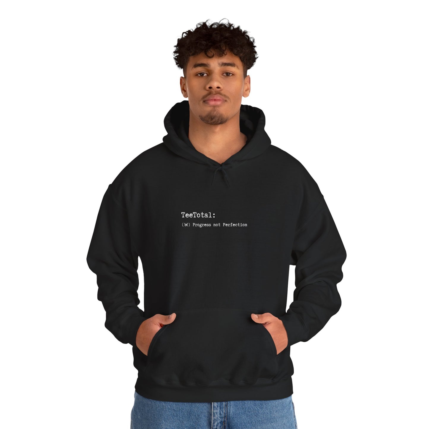 TEETOTAL LOGO COFFEE CLUB Unisex Heavy Blend™ Hooded Sweatshirt - Casual Comfort