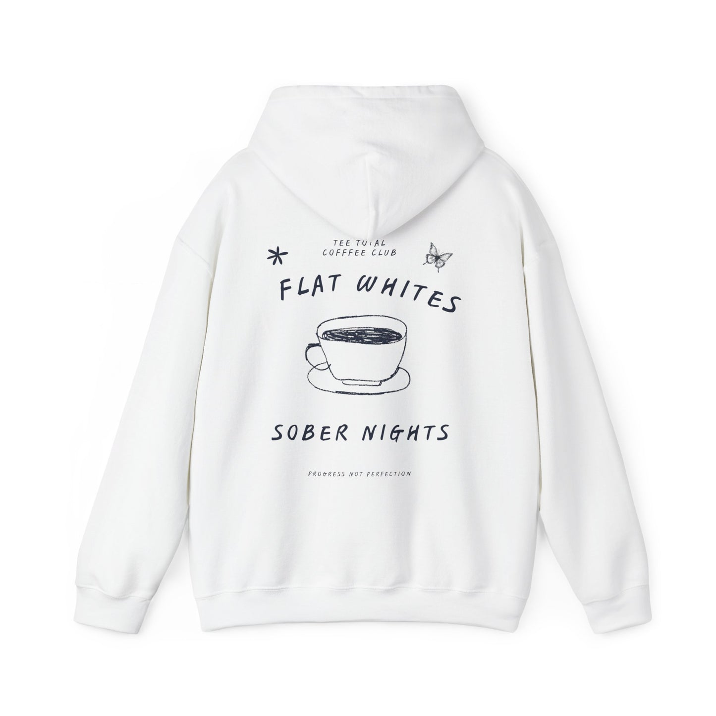 BUTTERFLY LOGO COFFEE CLUB Unisex Heavy Blend™ Hooded Sweatshirt - Casual Comfort