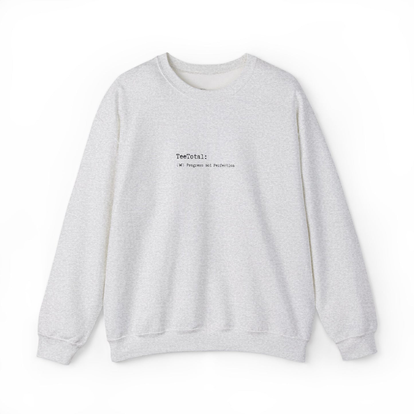 TEE TOTAL LOGO EMBROIDERED - Progress Quote Sweatshirt - Cozy Crewneck