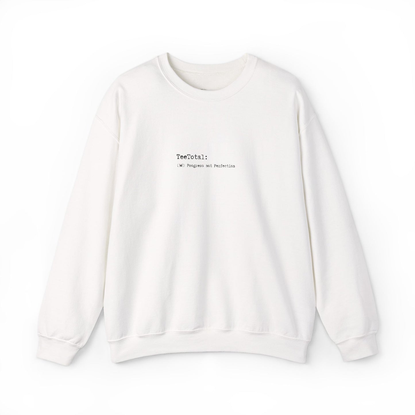 TEE TOTAL LOGO EMBROIDERED - Progress Quote Sweatshirt - Cozy Crewneck