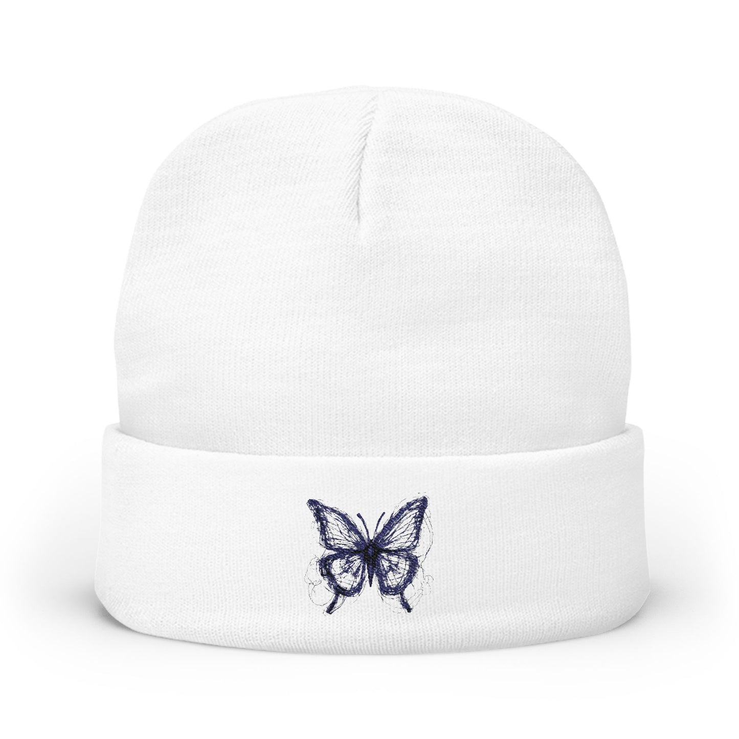 BUTTERFLY LOGO  Embroidered Knit Beanie