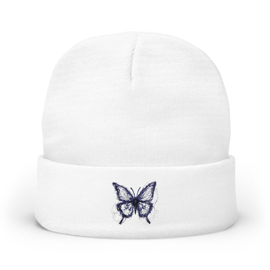 BUTTERFLY LOGO  Embroidered Knit Beanie