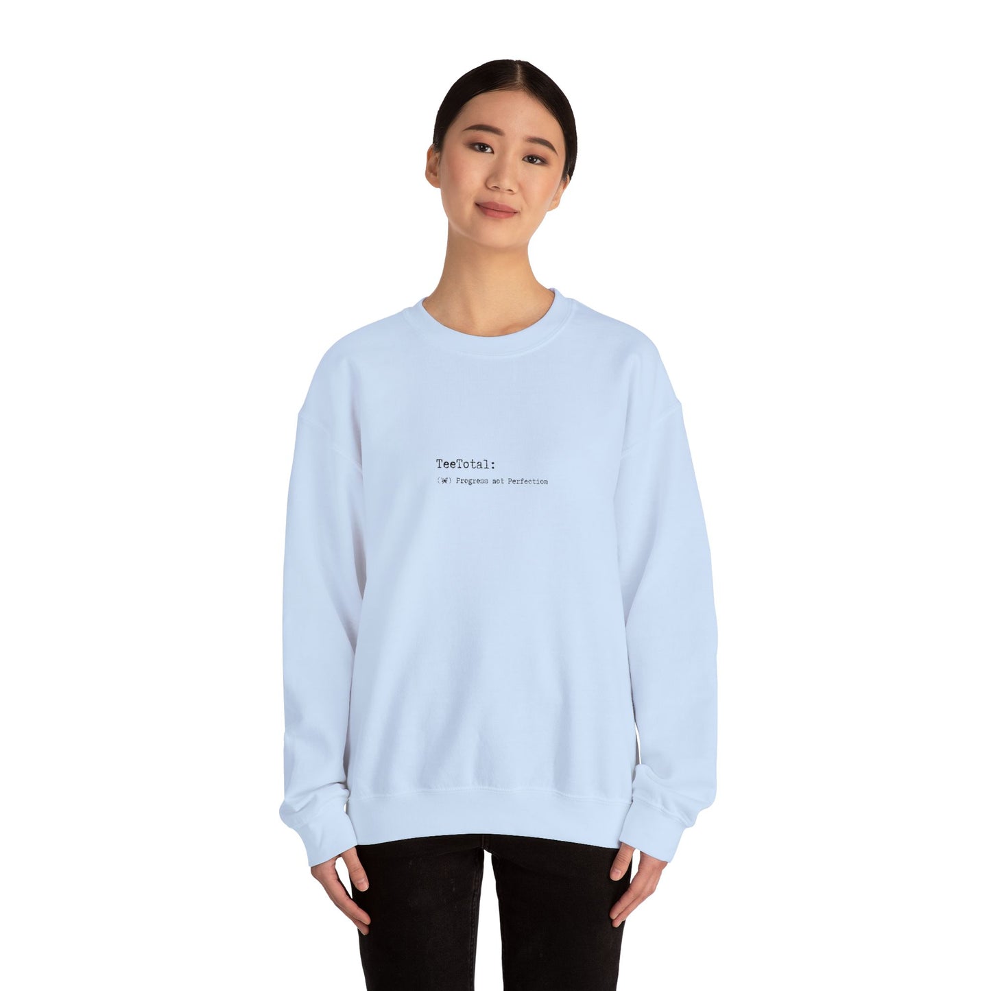 TEE TOTAL LOGO EMBROIDERED - Progress Quote Sweatshirt - Cozy Crewneck