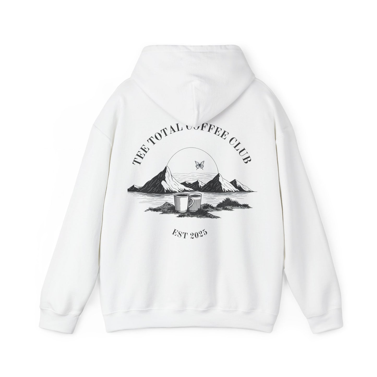 TEETOTAL LOGO COFFEE CLUB Unisex Heavy Blend™ Hooded Sweatshirt - Casual Comfort