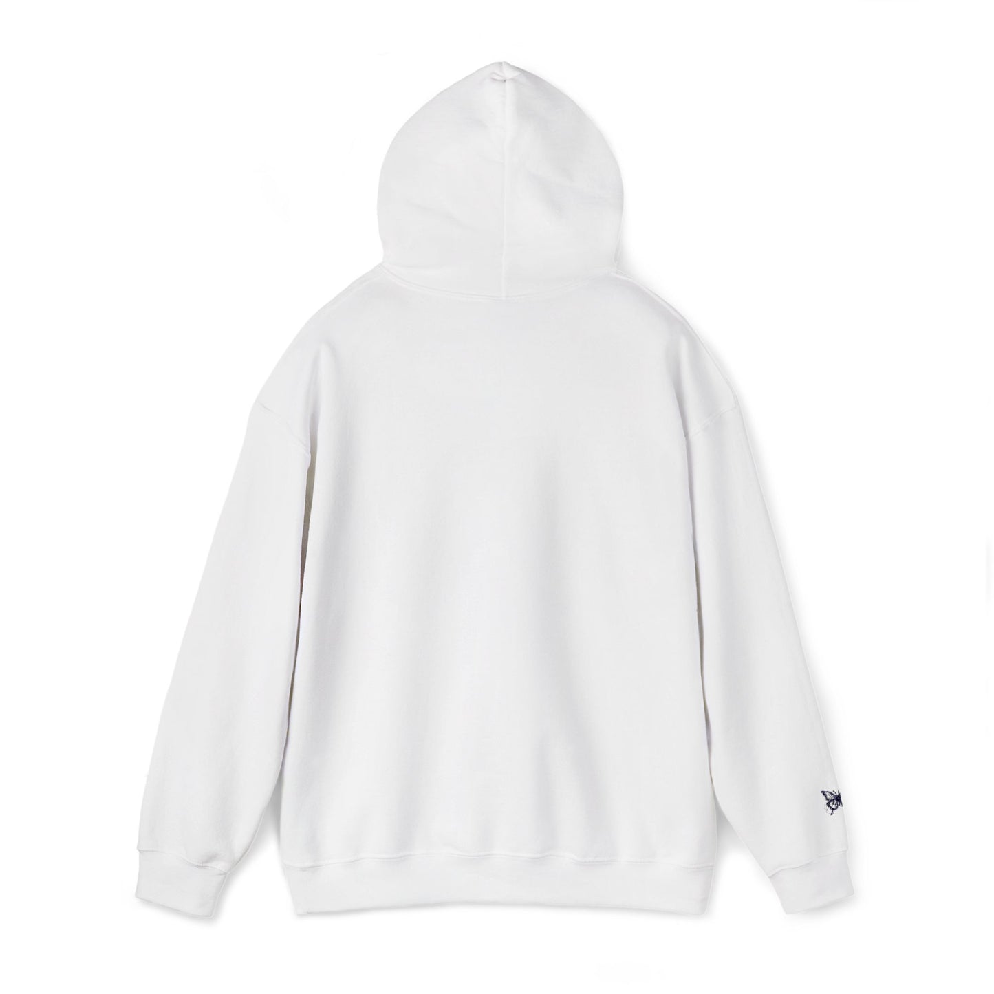 Embroidered Unisex Hoodie - Cozy Sweatshirt - BUTTERFLY LOGO