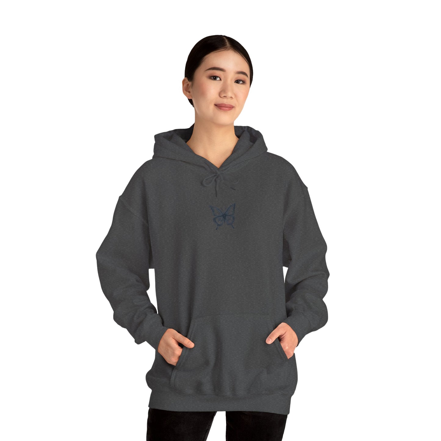 BUTTERFLY LOGO COFFEE CLUB Unisex Heavy Blend™ Hooded Sweatshirt - Casual Comfort