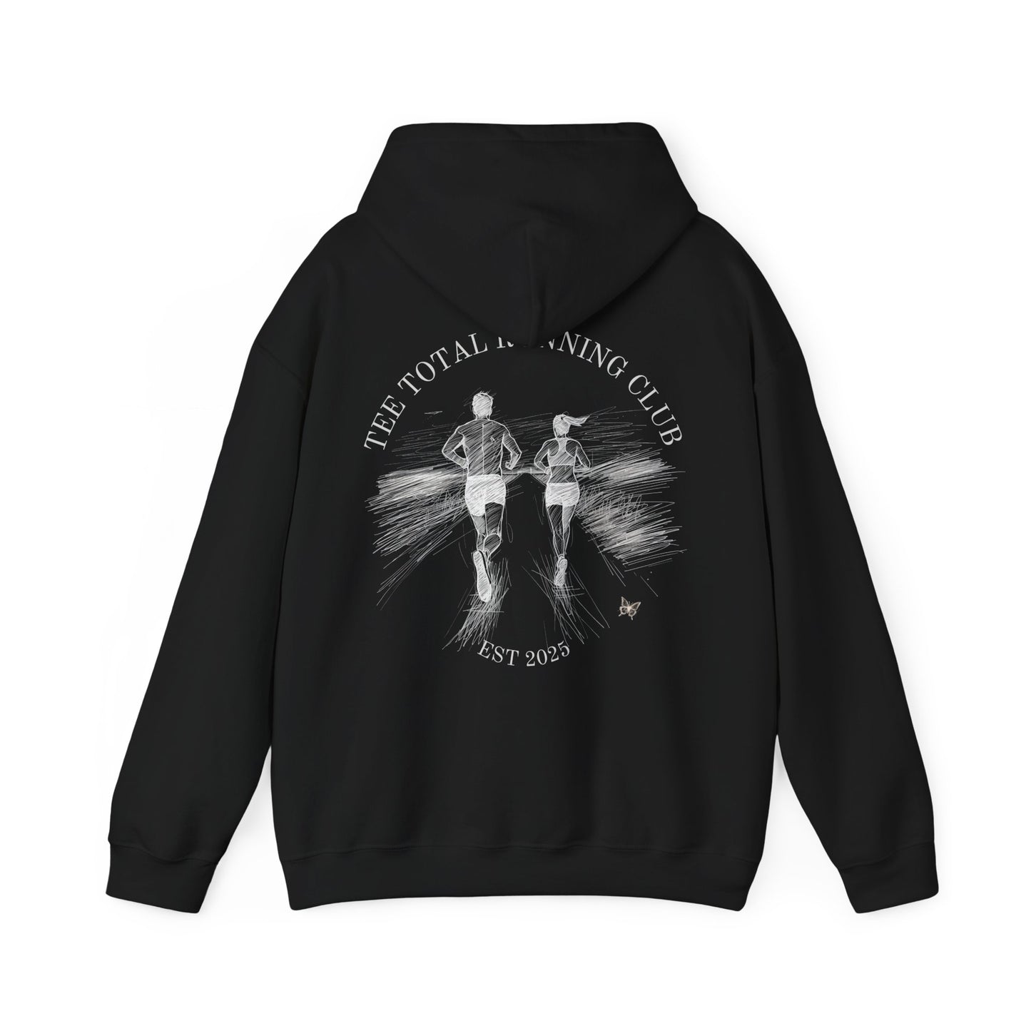 BUTTERFLY LOGO RUN CLUB Unisex Heavy Blend™ Hooded Sweatshirt