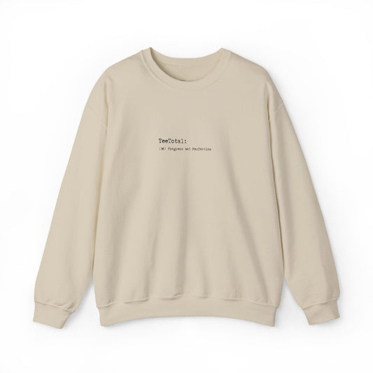 TEE TOTAL LOGO EMBROIDERED - Progress Quote Sweatshirt - Cozy Crewneck