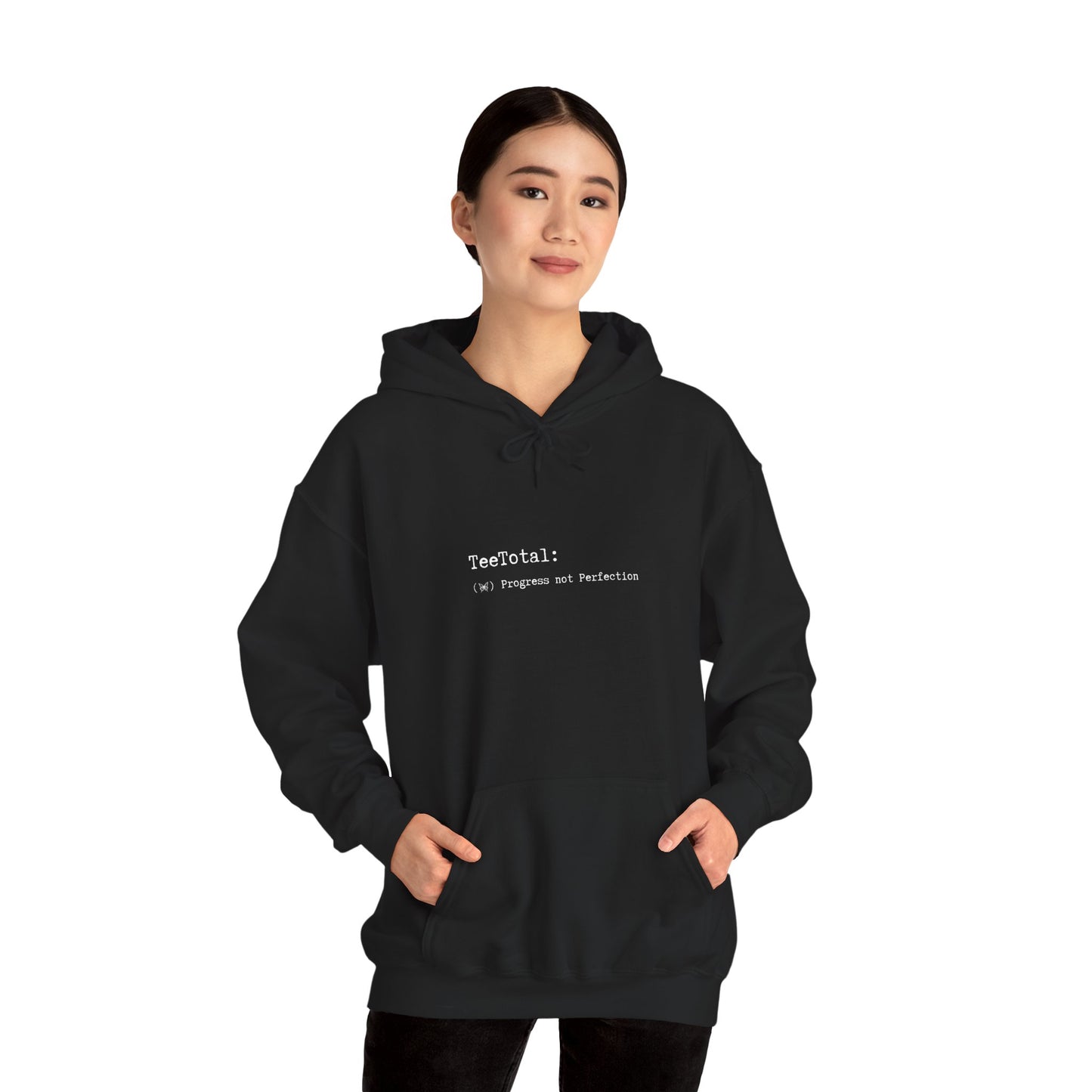 TEETOTAL LOGO COFFEE CLUB Unisex Heavy Blend™ Hooded Sweatshirt - Casual Comfort
