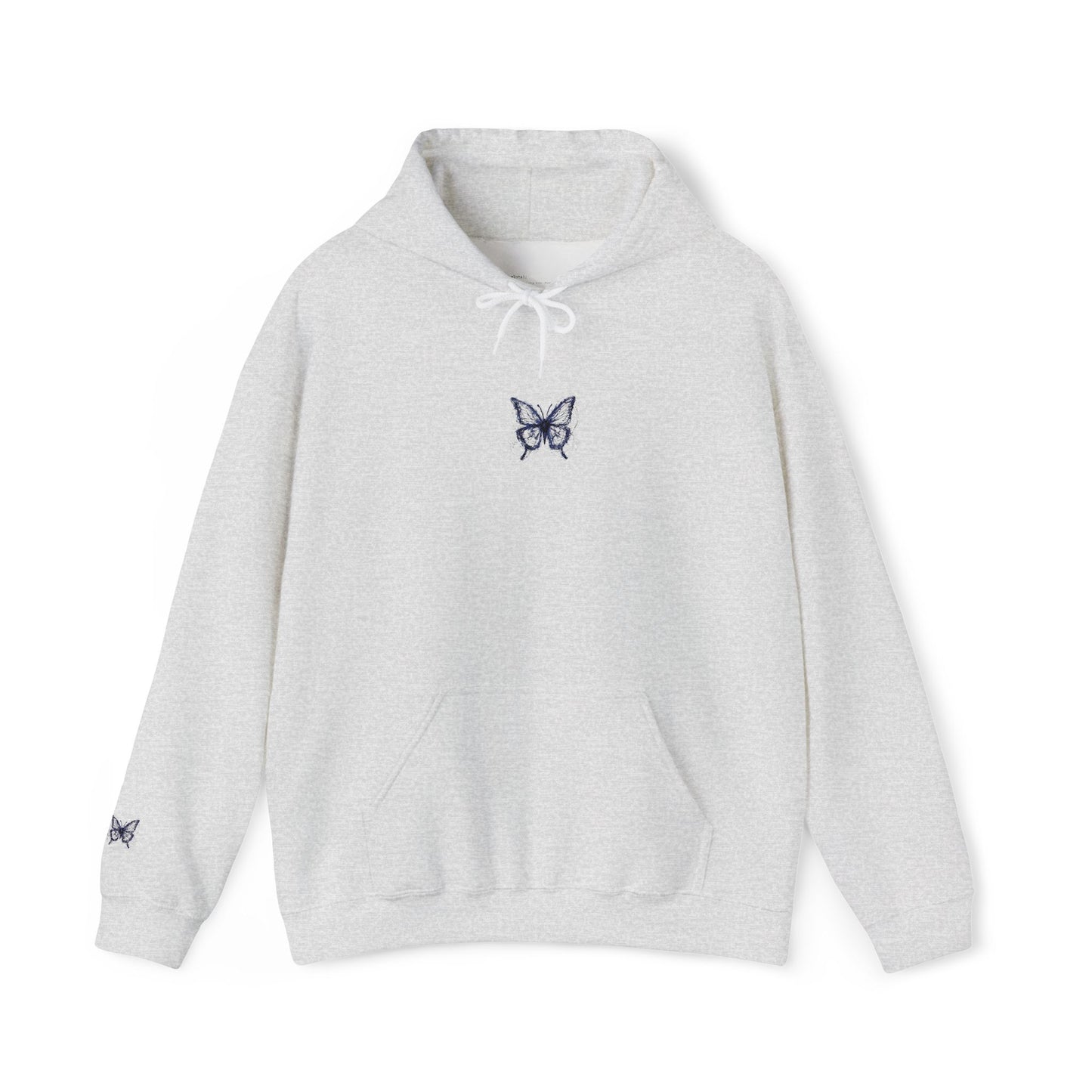 Embroidered Unisex Hoodie - Cozy Sweatshirt - BUTTERFLY LOGO