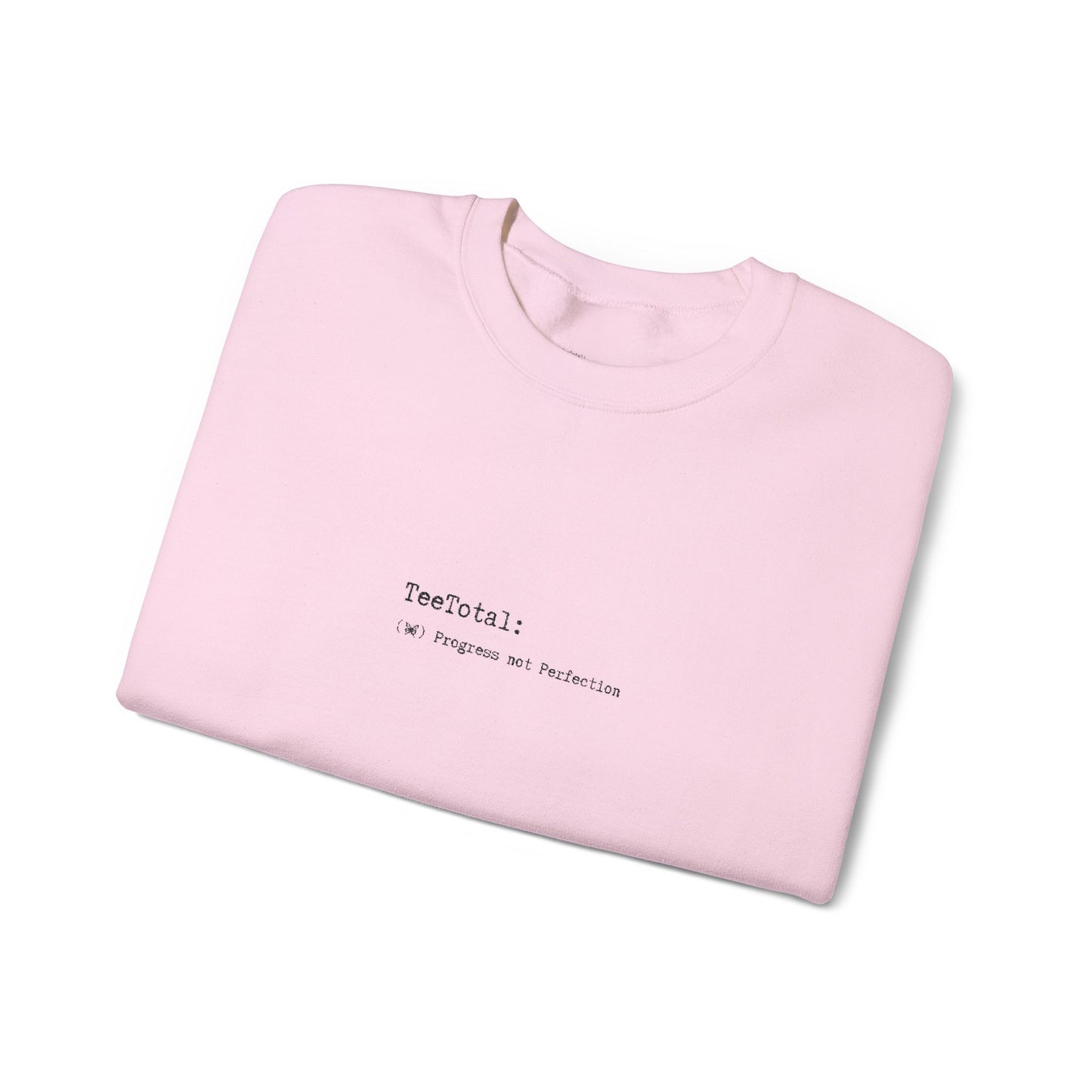TEE TOTAL LOGO EMBROIDERED - Progress Quote Sweatshirt - Cozy Crewneck