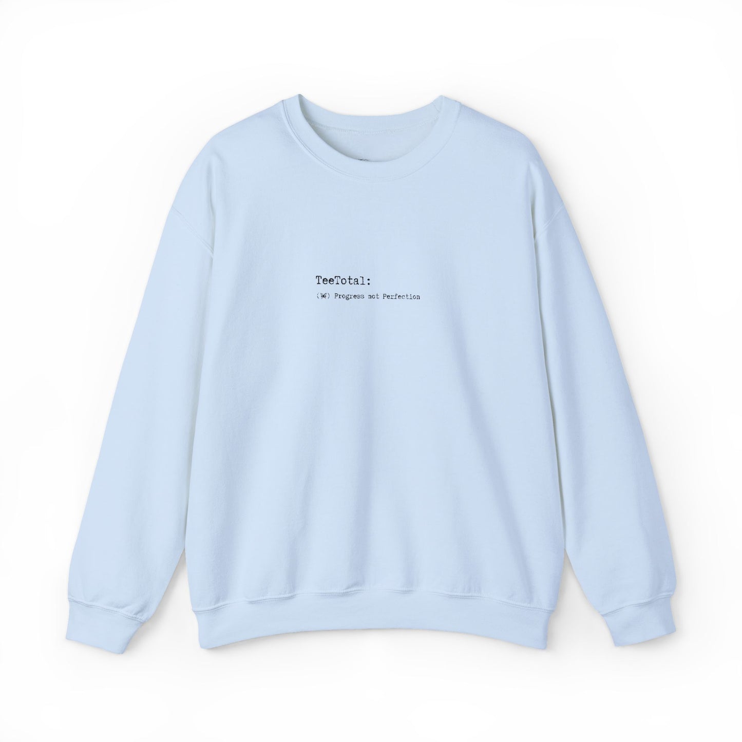 TEE TOTAL LOGO EMBROIDERED - Progress Quote Sweatshirt - Cozy Crewneck