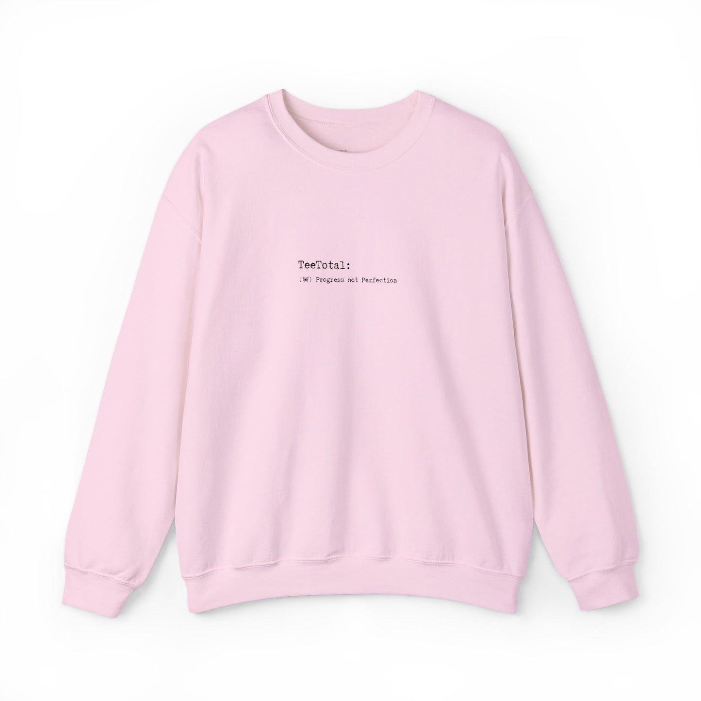 TEE TOTAL LOGO EMBROIDERED - Progress Quote Sweatshirt - Cozy Crewneck