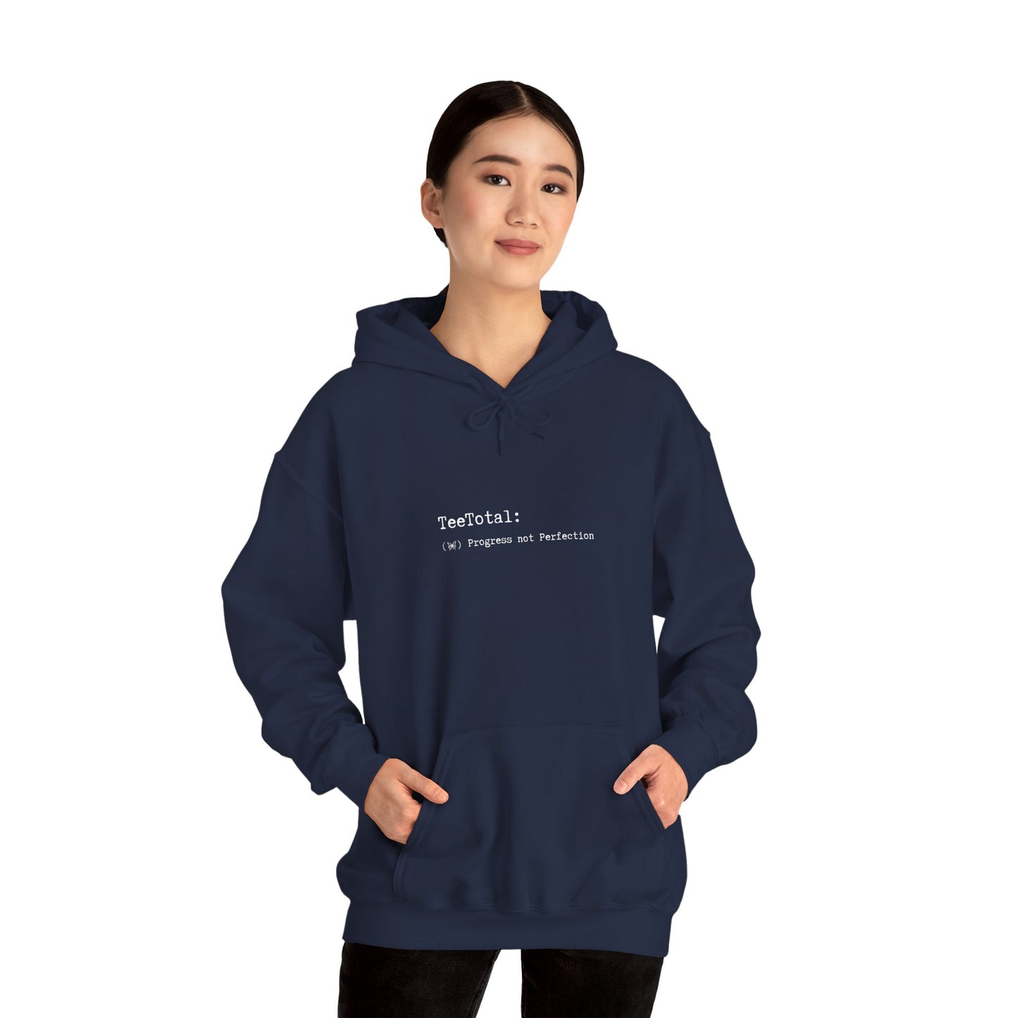 TEETOTAL LOGO COFFEE CLUB Unisex Heavy Blend™ Hooded Sweatshirt - Casual Comfort