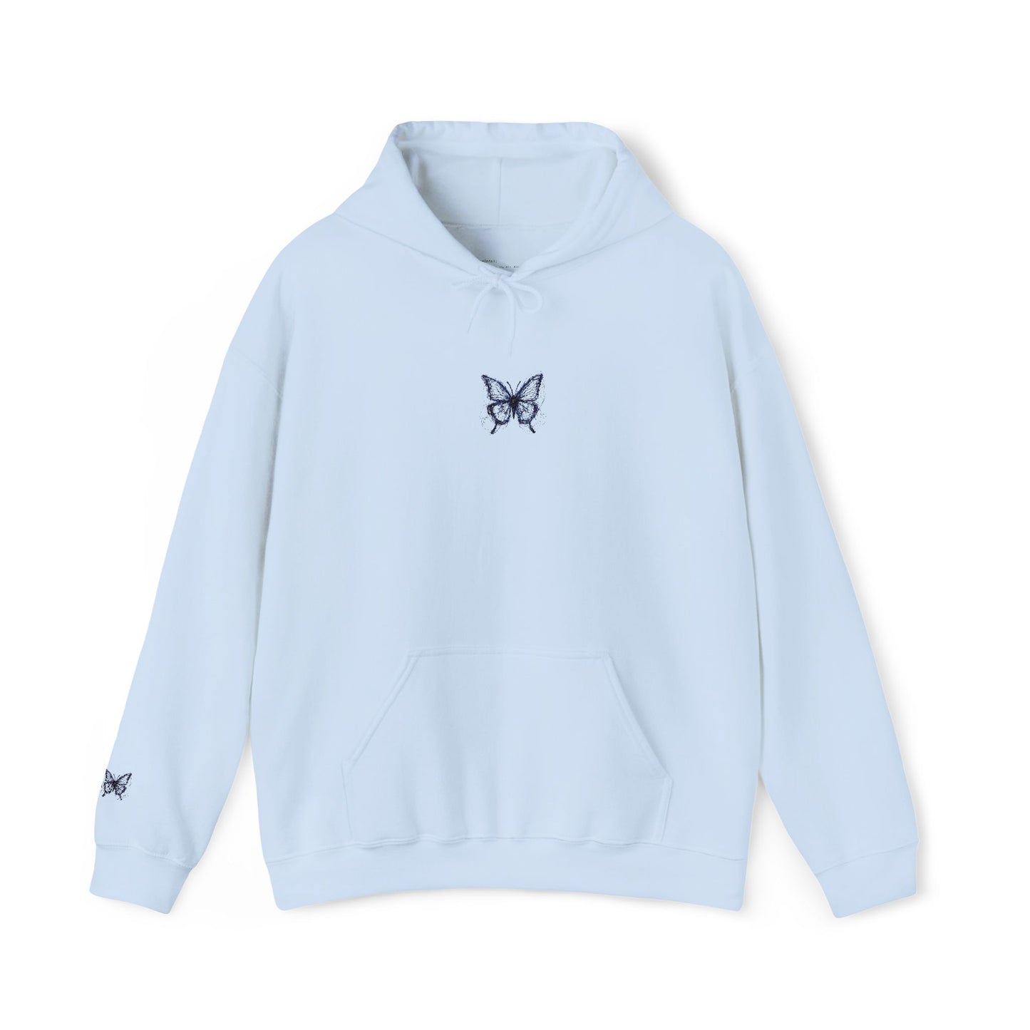 Embroidered Unisex Hoodie - Cozy Sweatshirt - BUTTERFLY LOGO