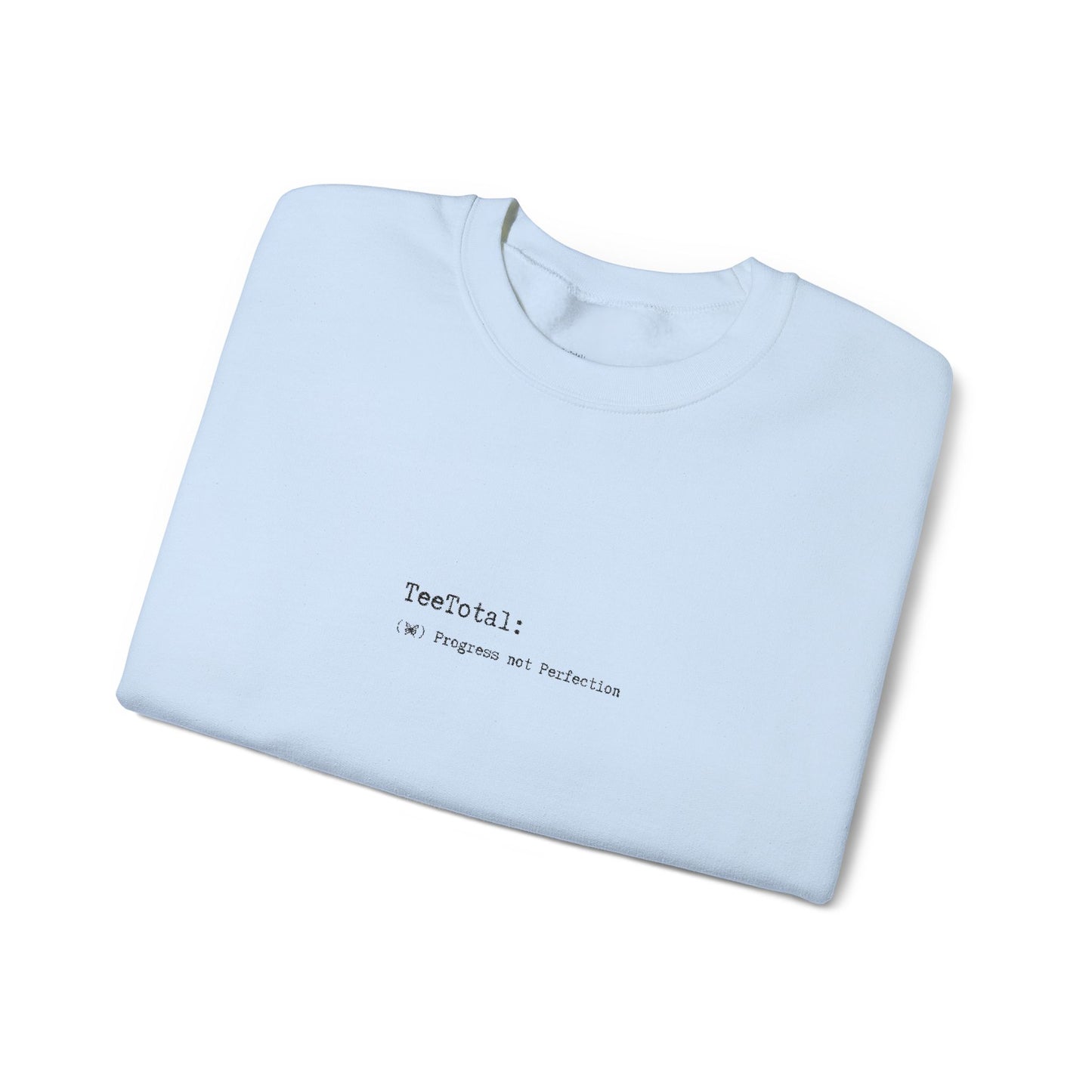 TEE TOTAL LOGO EMBROIDERED - Progress Quote Sweatshirt - Cozy Crewneck