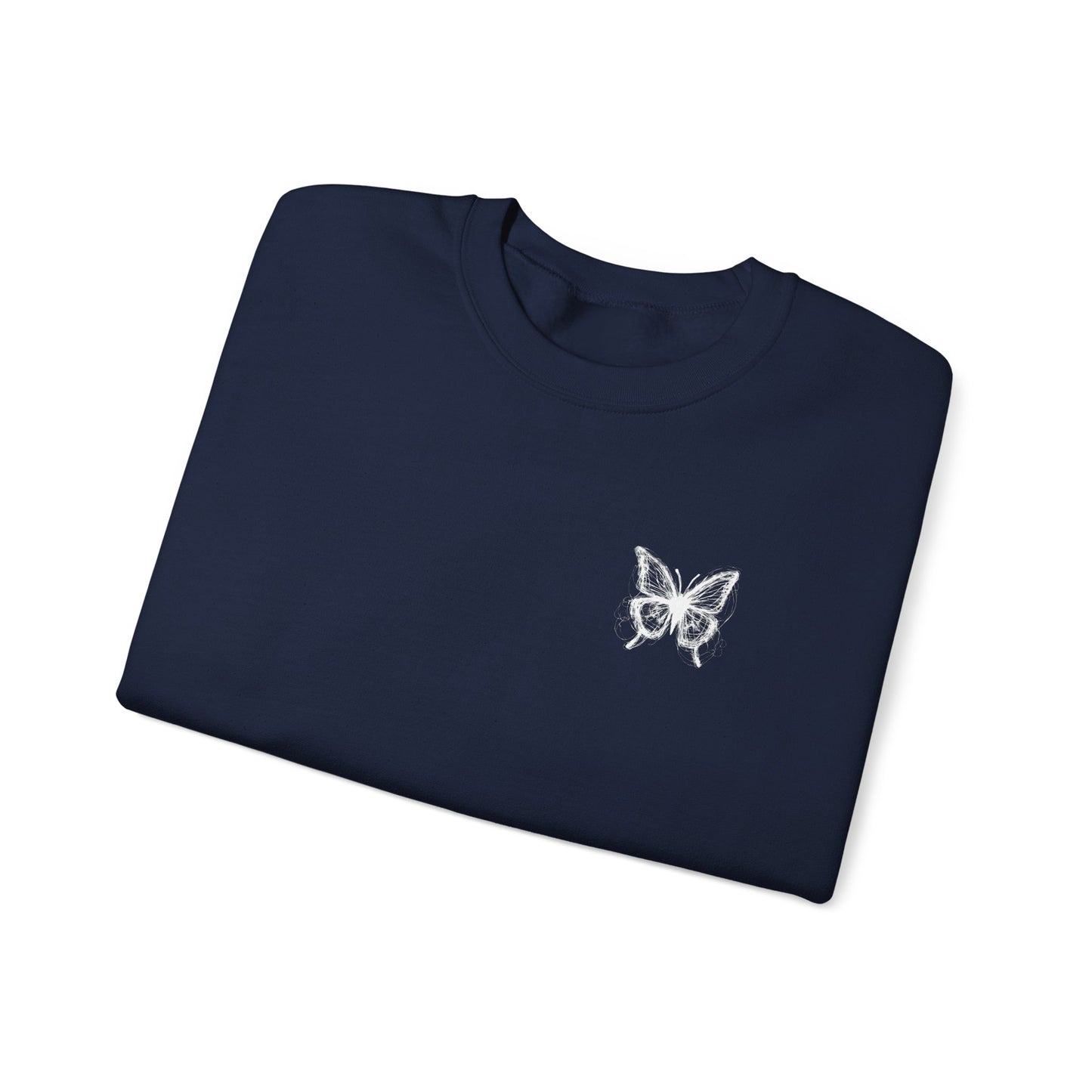 BUTTERFLY LOGO LOGO RUNNING CLUB ALL COLOURWAYS of Unisex Heavy Blend™ Crewneck Sweatshirt