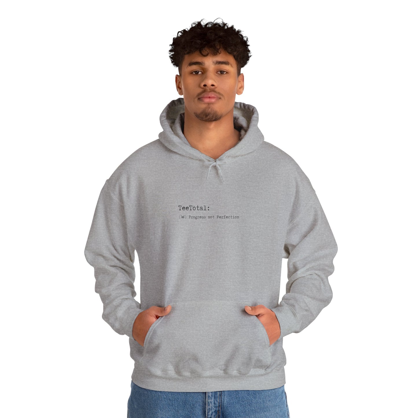TEETOTAL LOGO COFFEE CLUB Unisex Heavy Blend™ Hooded Sweatshirt - Casual Comfort