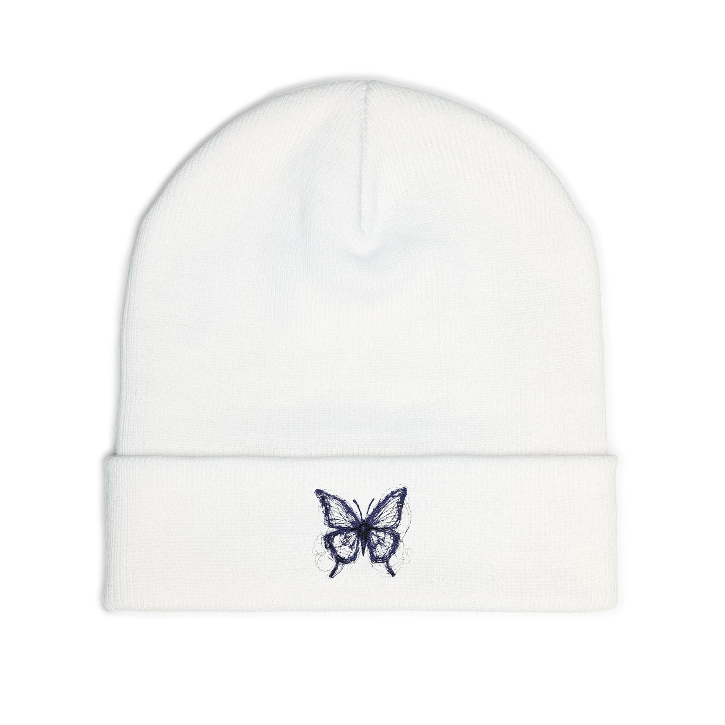 BUTTERFLY LOGO  Embroidered Knit Beanie
