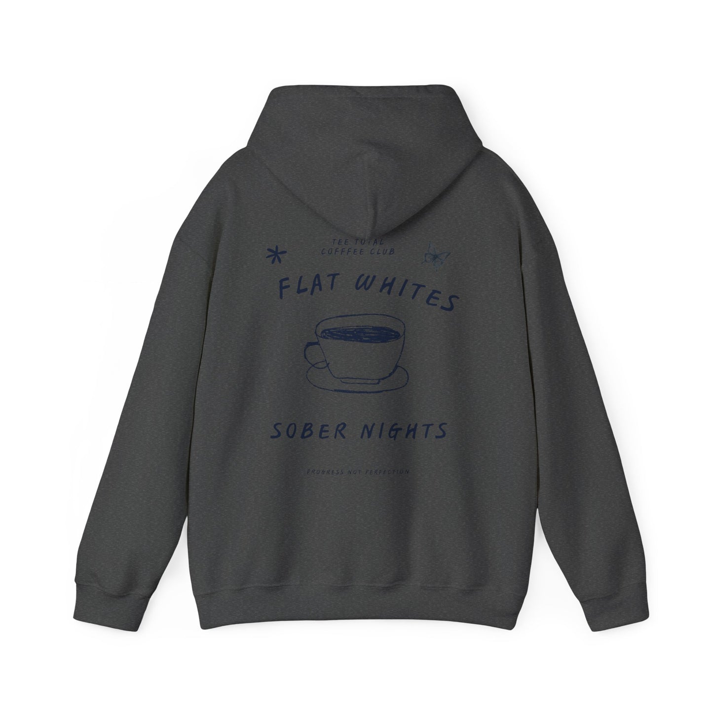 TEETOTAL LOGO COFFEE CLUB Unisex Heavy Blend™ Hooded Sweatshirt - Casual Comfort