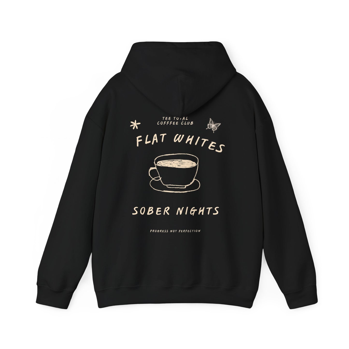 TEETOTAL LOGO COFFEE CLUB Unisex Heavy Blend™ Hooded Sweatshirt - Casual Comfort
