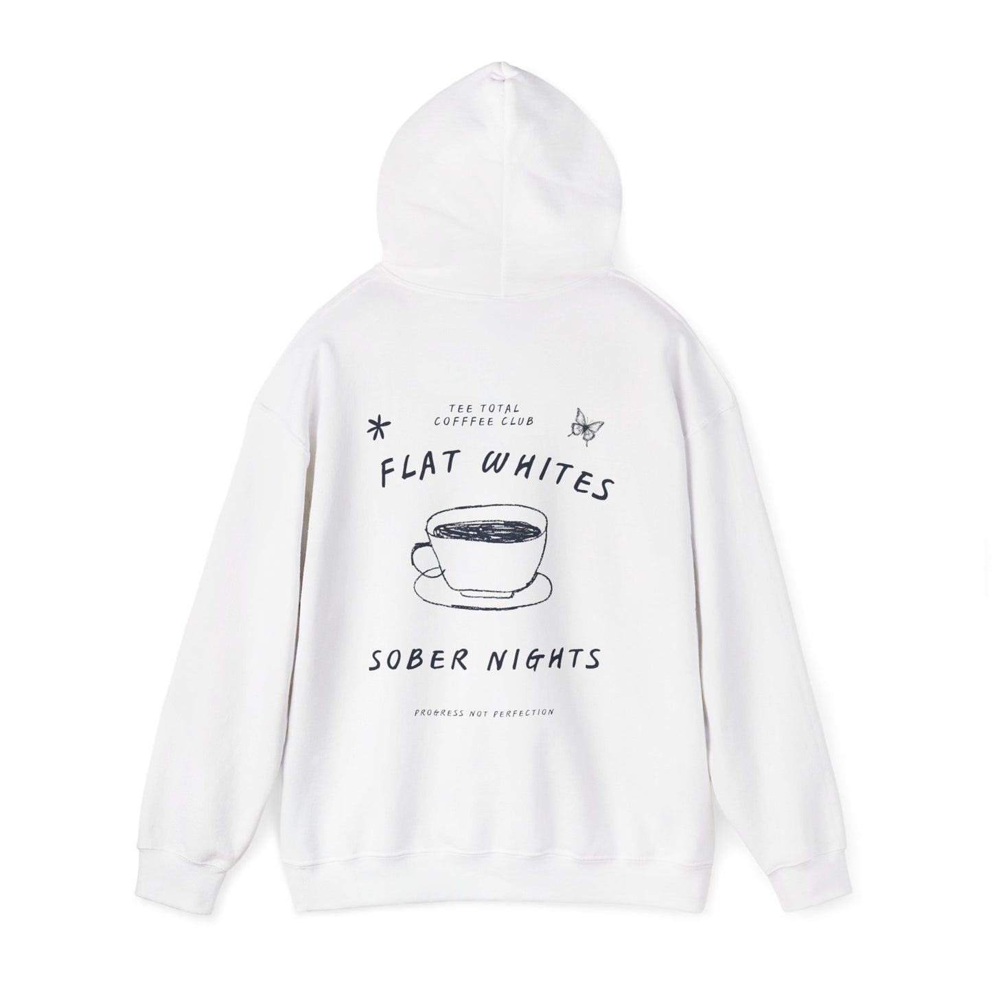 BUTTERFLY LOGO COFFEE CLUB Unisex Heavy Blend™ Hooded Sweatshirt - Casual Comfort